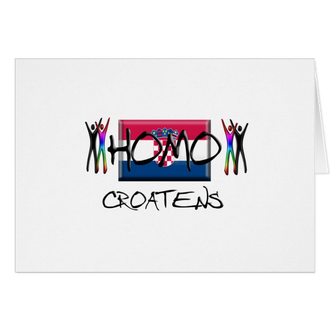 La Croatie homo (Devant horizontal)