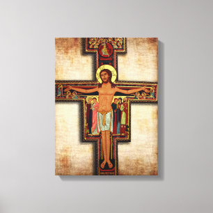 La croix de l'image de dévotion de toile de San