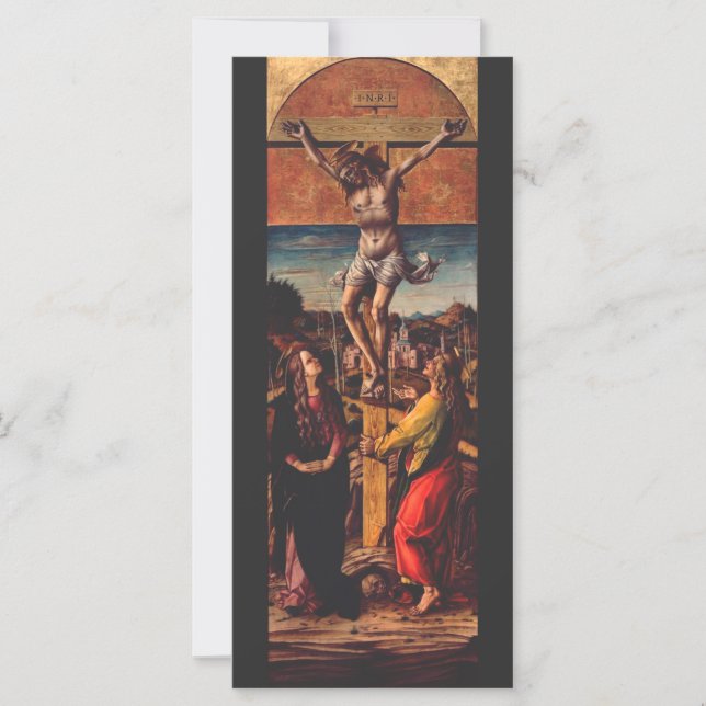 La Crucifixion d'après Carlo Crivelli Art Sacré (Devant)