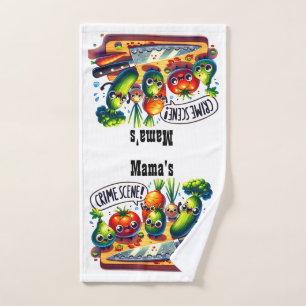 La cuisine de maman crime scène serviette de cuisi