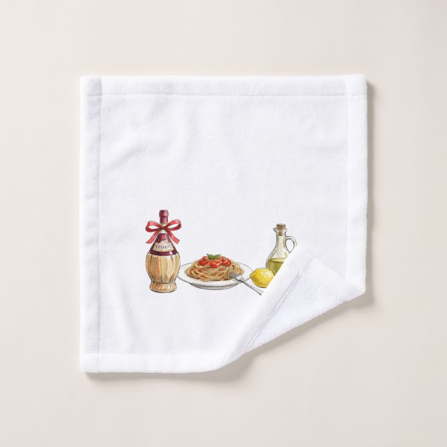 La cuisine de Nonna - Esthétique Coquette de l'été (Gant de toilette)
