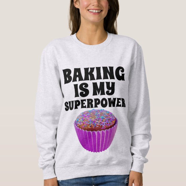 LA CUISINE EST MA CUPCAKE T-SHIRTS SUPERPOWER (Devant)
