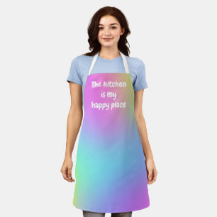 La cuisine est mon joyeux espace coloré tablier
