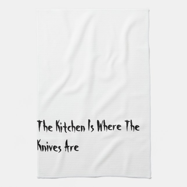 La Cuisine Est Où Les Couteaux Sont Serviettes De  (Vertical)
