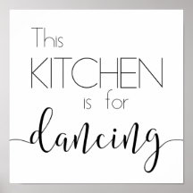 La cuisine est pour danser Poster