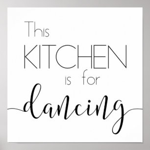 La cuisine est pour danser Poster