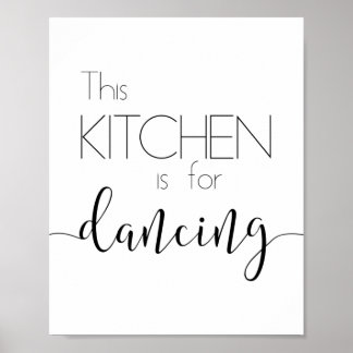 La cuisine est pour danser Poster