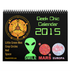 La culture chic de 2015 aliens de calendrier de