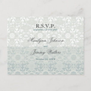 La damassé tourbillonne carte postale rêveuse de