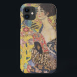 La Dame de Gustav Klimt avec coque iphone de venti<br><div class="desc">La Dame Gustav Klimt Avec coque iphone De Ventilateur. Peinture à l'huile sur toile de 1918. Voici un beau portrait tardif de Gustav Klimt montrant son intérêt pour le Japon. Un grand cadeau pour les amateurs d'art nouveau,  Gustav Klimt,  et de peinture symbolique colorée.</div>