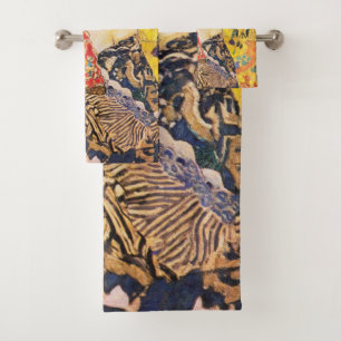 La Dame de Gustav Klimt avec un fan