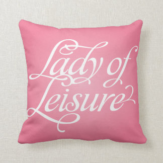 La Dame De Loisir 2 Coussin Réversible