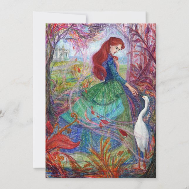 "La Dame des Highlands." Carte simple (Devant)