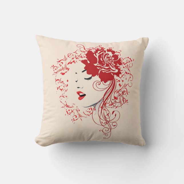 La Dame en Coussin rouge (Recto)