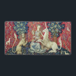 La Dame et la licorne, Vue<br><div class="desc">La Dame et la licorne, Vue (La Dame a la licorne, La vue) Tapisserie médiévale (vers 1500). Cette tapisserie fait partie d'une série de six. Chaque tapisserie présente une dame médiévale dans différentes poses. Chaque scène représente l'un des cinq sens, ainsi qu'une sixième scène intitulée Mon Seul Desir (mon seul...</div>