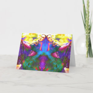 La danse colore la carte de voeux