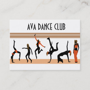 La danse déplace le carte de visite