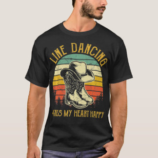 La Danse En Ligne Fait De Mon Coeur Un Bon Tshirt 