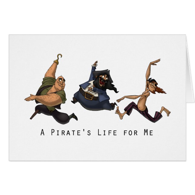 La danse pirate la carte (le blanc à l'intérieur) (Devant horizontal)