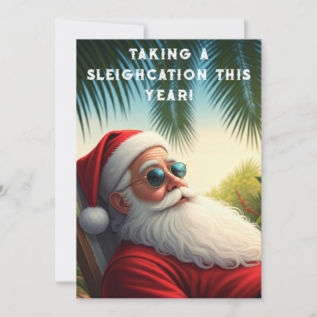 La décompression de Noël de Papa Noël – Carte de v (Devant)