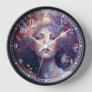 La déesse de nuit La reine Imaginaire Horloge d'ar
