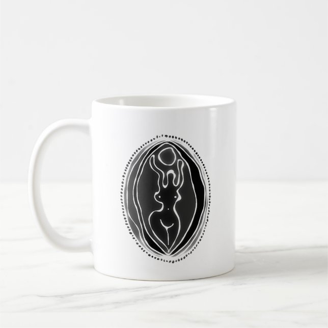 La déesse de rêve Yoni Art Mug (Gauche)