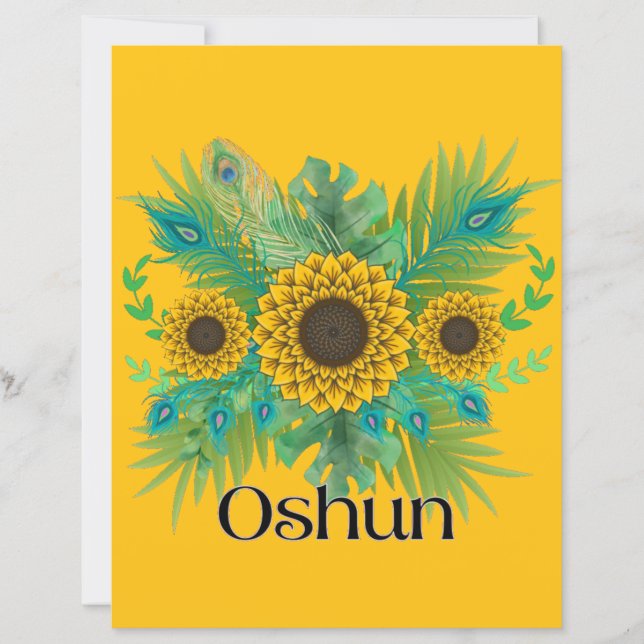 La déesse d'Oshun Tournesols (Devant)