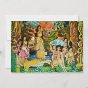 La déesse Durga au festival de Durga à Burdwan