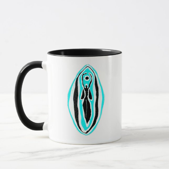 La Déesse Précieuse Yoni Art Mug (Gauche)