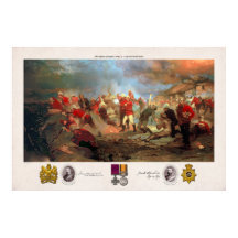 La défense de Rorke's Drift Signature Poster