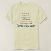 La démocratie remporte le t-shirt