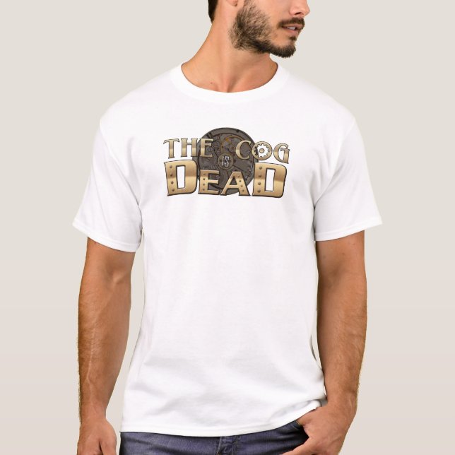 La dent est T-shirt mort de blanc de logo (Devant)