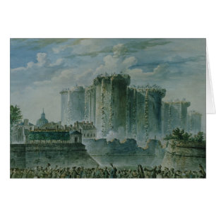 La destruction de la bastille, le 14 juillet 1789