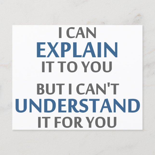 La devise de l'ingénieur ne peut pas la comprendre (Devant)