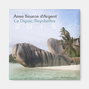 La Digue, Seychelles Beach Magnet Travel Souvenir