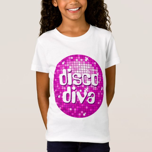 La disco couvre de tuiles le rose T-shirt adapté (Devant)