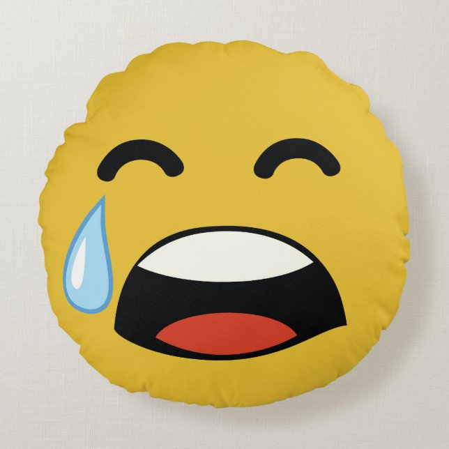 la dissolution - un coussin à pleurer sur l'emoji (Devant)