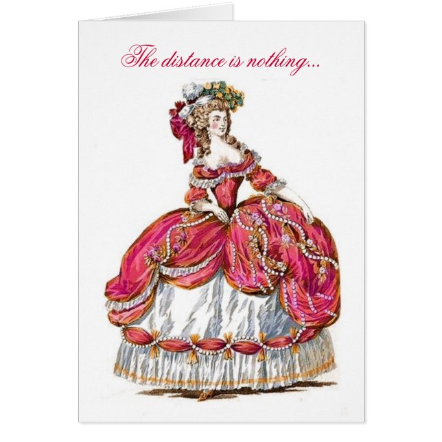 La distance n'est rien carte (Devant)