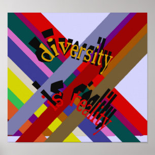 La diversité est une affiche de la réalité