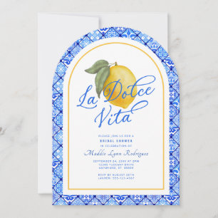 La Dolce Vita Italie Invitation de douche nuptiale