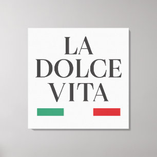 La Dolce Vita Italienne toile étirée Imprimer