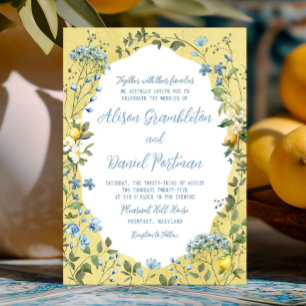 La Dolce Vita Lemon Faire-part de mariage Floral