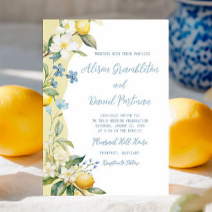 La Dolce Vita Lemon Faire-part de mariage Floral