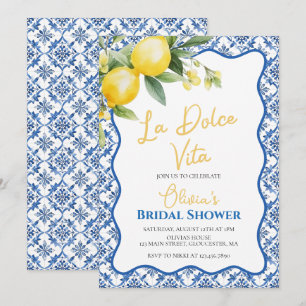 La Dolce Vita Lemon floral Invitation de Baby Show