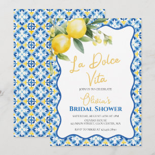 La Dolce Vita Lemon floral Invitation de Baby Show