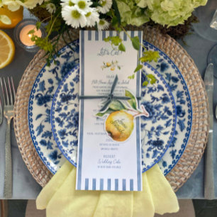 La Dolce Vita Lemon Floral Mariage plat Menu