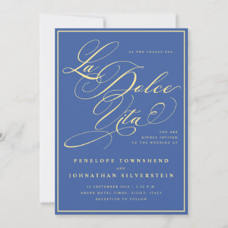 La Dolce Vita Méditerranéen Invitation de Mariage