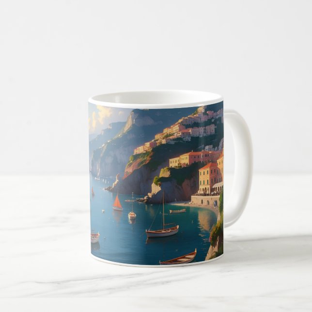 La Dolce Vita Positano Mug | La Côte d'Amalfi Lemo (Devant droit)