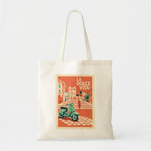 La Dolce Vita Rome Vintage Sac de voyage Italie Ar