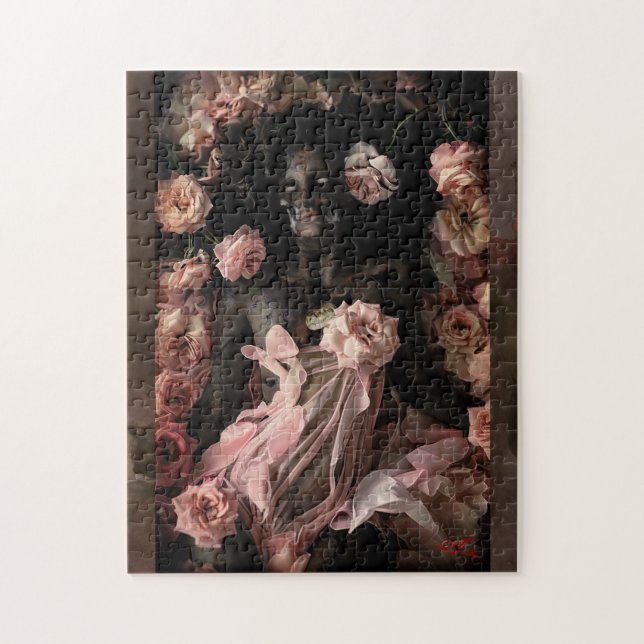 La Dormeuse aux Roses – Puzzle gothique (Vertical)